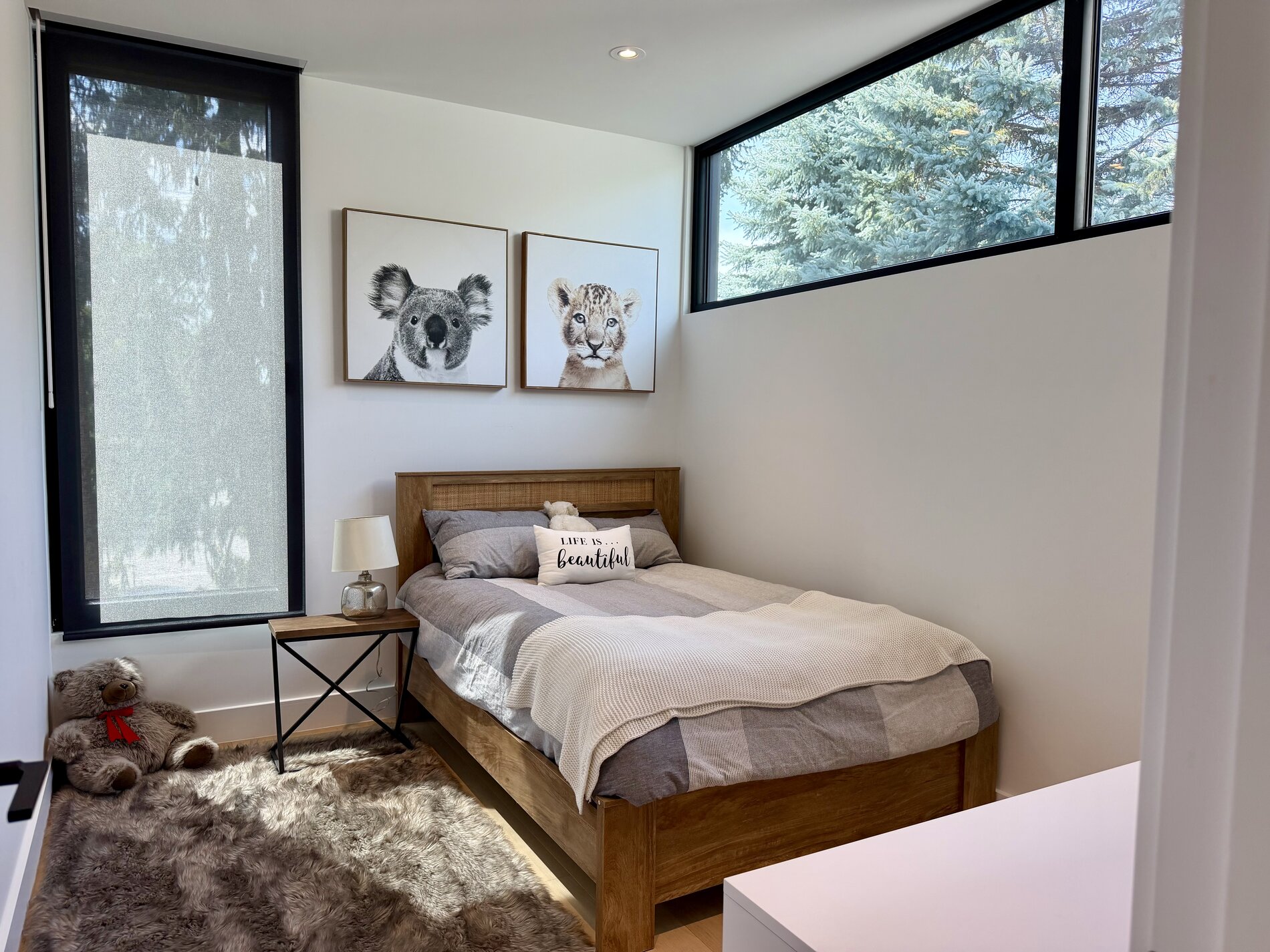 1654 Birchwood Drive — completed metal-fenced privacy yard